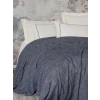Embrova Şönil Çift Kişilik Yatak Örtüsü/Pike Takımı Loom Lacivert