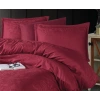 Exclusive Jakarlı Çift Kişilik Pamuk Saten Nev Takımı Hemera v2 Bordo