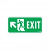 Exit Sol Yukarıı Uyarı Levhası 17,5x25 KOD:960