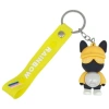 Figürlü ve Işıklı Silikon Anahtarlık -  Supe Rock - Sarı