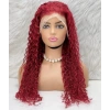 Gerçek Front Lace Tül Peruk / Su Dalgası / Kızıl 70/75cm
