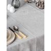 Gri 8 Parça Keten Masa Örtüsü