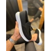 Günlük Spor Klasik Ayakkabı  Siyah Süet (Beyaz Taban)