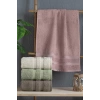 Jakarlı 4´lü 50x90 El Havlusu Nori