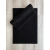 Jakarlı Paspas Seti Kare Siyah 2li 50x70