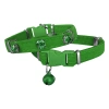 Kadife Kedi Boyun Tasması Taşlı 20-32 cm Yeşil