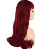 Kahküllü Uzun Dalgalı Fiber Sentetik Peruk / Kızıl