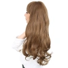 Kahküllü Uzun Dalgalı Fiber Sentetik Peruk / Kumral