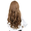 Kahküllü Uzun Dalgalı Fiber Sentetik Peruk / Kumral
