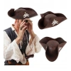 Kaptan Jack Korsan Şapkası Vinleks Deri Denizci Korsan Şapkası