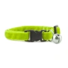 Kedi Boyun Tasması Kadife Dokulu Çanlı 1*30 cm Neon Sarı