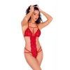 Kırmızı Dantelli Bodysuit