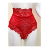 Kırmızı Dantelli Yüksek Bel Külot Venüs-K1011