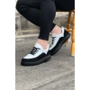 Kömür Beyaz Ortopedik Taban Erkek Casual Ayakkabı