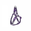 Köpek Göğüs Tasma Seti Köpek Desenli 120 cm-34 cm-47 cm Mor