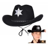 Kovboy Şerif Şapkası Siyah 12 Adet - Kostüm, Parti ve Gösteri Şapkası