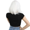 Küt Kahküllü Fiber Sentetik Peruk / Beyaz