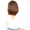 Küt Kahküllü Fiber Sentetik Peruk / Kahve Karamel