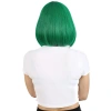 Küt Kahküllü Fiber Sentetik Peruk / Koyu Yeşil