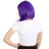 Küt Kahküllü Fiber Sentetik Peruk / Mor