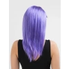 Lila Renk Uzun Düz Parti Peruğu
