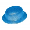 Mavi Renk Simli Melon Yuvarlak Parti Şapkası 24x26 cm