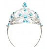 Mavi Taşlı Elsa Çocuk Tacı Prenses Tacı Kraliçe Tacı 16x14 cm