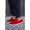 Mevsimlik Keten Ayakkabı  Kırmızı