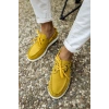 Mevsimlik Keten Ayakkabı  Sarı