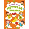 Minik Eller Boyuyor – Meyveler Boyama Kitabı (Örnek li)