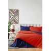 Özdilek Çift Kişilik Ranforce Nev Takımı Colormix Kırmızı Lacivert