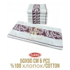 Pamuk 6´lı 50x90 Havlu Seti Spring Mor