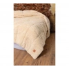Peluş Çift Kişilik Yorgan Krem