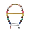 Renkli Boncuklu Oval Hlı Papağan Salıncağı 15 cm-23 cm