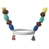 Renkli Boncuklu Oval Hlı Papağan Salıncağı 15 cm-23 cm