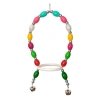 Renkli Boncuklu Oval Papağan Salıncağı 13-22 cm Renkli