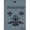 Rich New Seri N-134 Stencil 35x25 cm