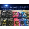 Saçlı Kuru Kafa İskelet Maske 1 Adet