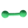 Sağlam Plastik Dental Dumbel Köpek Oyuncağı 12 x 3,5 cm Yeşil