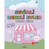 Sevimli Renkli Evler Boyama Kitabı