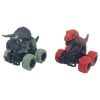 Sürtmeli Dinazor Arabalar 2li -  cm - Triceratops & Trex