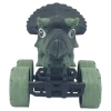 Sürtmeli Dinazor Arabalar  cm - H-20 - Triceratops - Yeşil