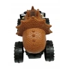 Sürtmeli Dinazor Robota Dönüşen Araba 14 Cm - Kahverengi