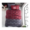 Tek Kişilik Ranforce Genç Desen Uyku Seti Campus v1 Bordo