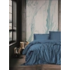Tek Kişilik Saten Nev Takımı Elegante Mavi
