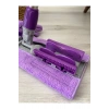 Teleskobik Cam Yer Tavan Silme - İstediğin Bezi Tak Kullan - 4 Mandallı -Yedek Bezli Mop Seti