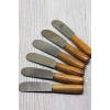 Tereyağı Bıçağı - Mini Spatula Ahşap Saplı 6 Adet