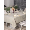Toprak 8 Parça Keten Masa Örtüsü