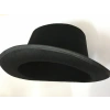 Yetişkinler İçin Siyah Renk Ringmaster Sihirbaz Şapkası Fötr Şapka 15 cm
