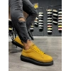 Yüksek Taban Günlük Ayakkabı  Sarı (Siyah Taban)